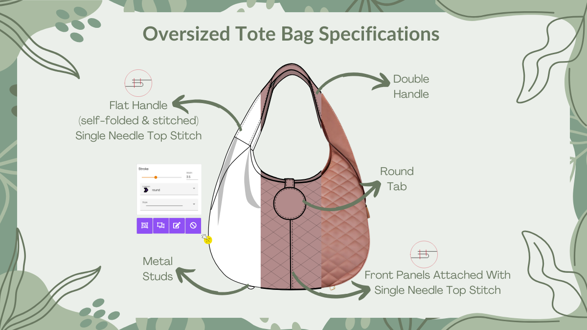 10 Best Oversized Totebag Sketches and Templates