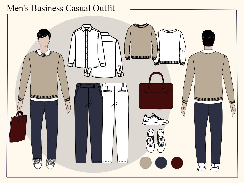 Casual Harmony Meets Business Sketches Moodboard