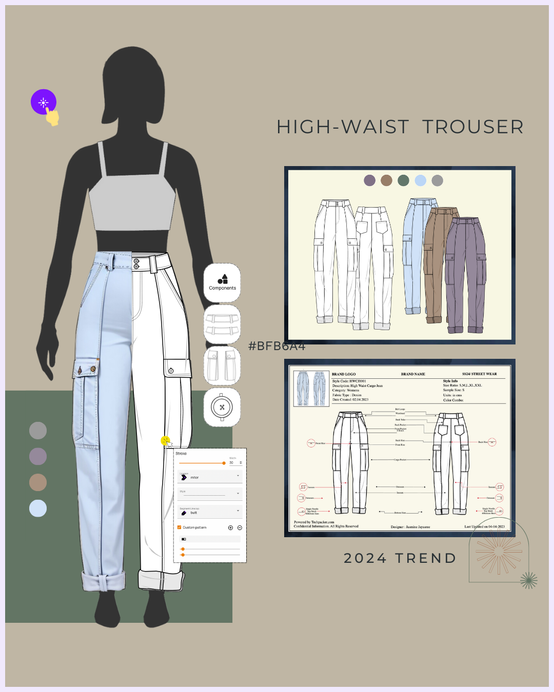 Top 10 High-waist Trouser Sketches and Templates