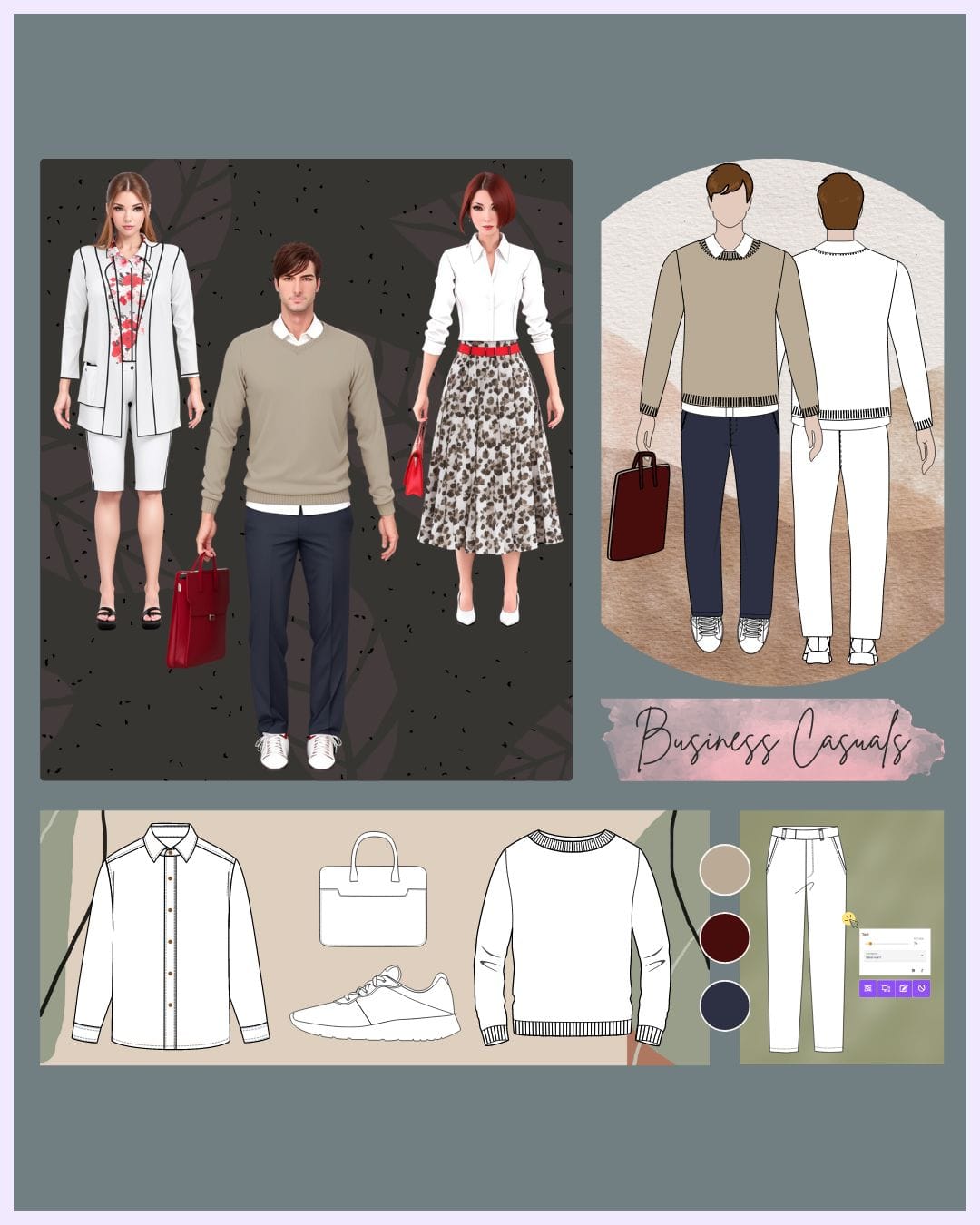 Top 10 Business Casual Trend Inspired Outfit Sketches of 2024