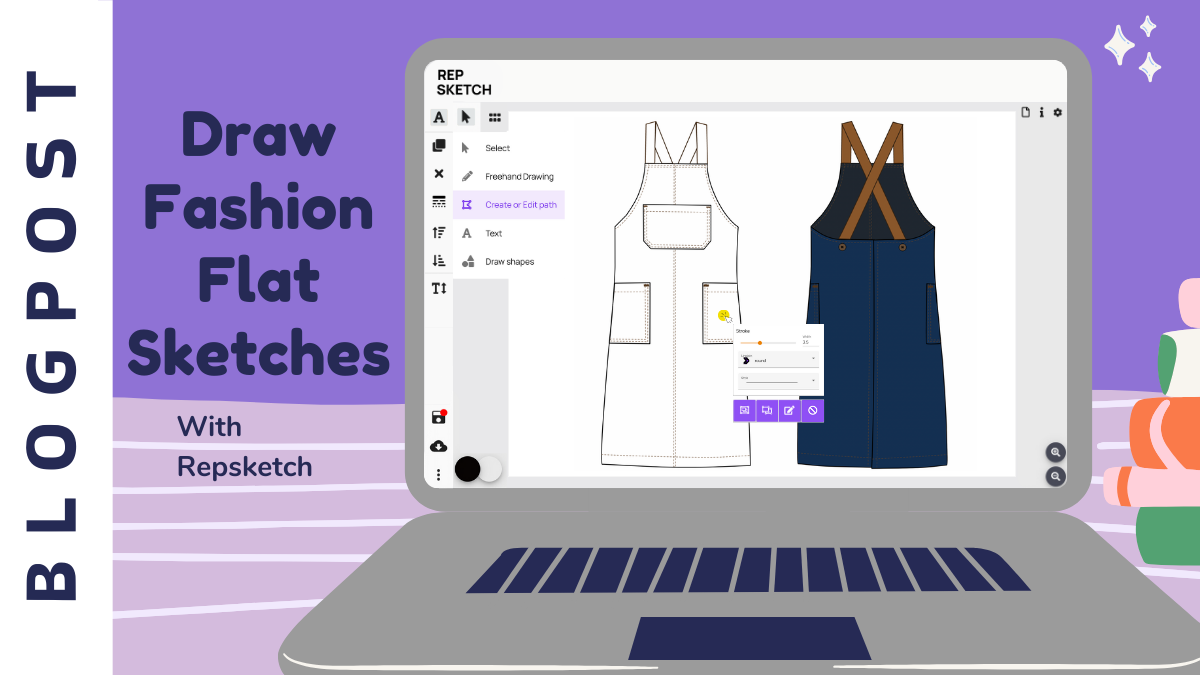 Draw Fashion Flats Sketches with Repsketch Graphic