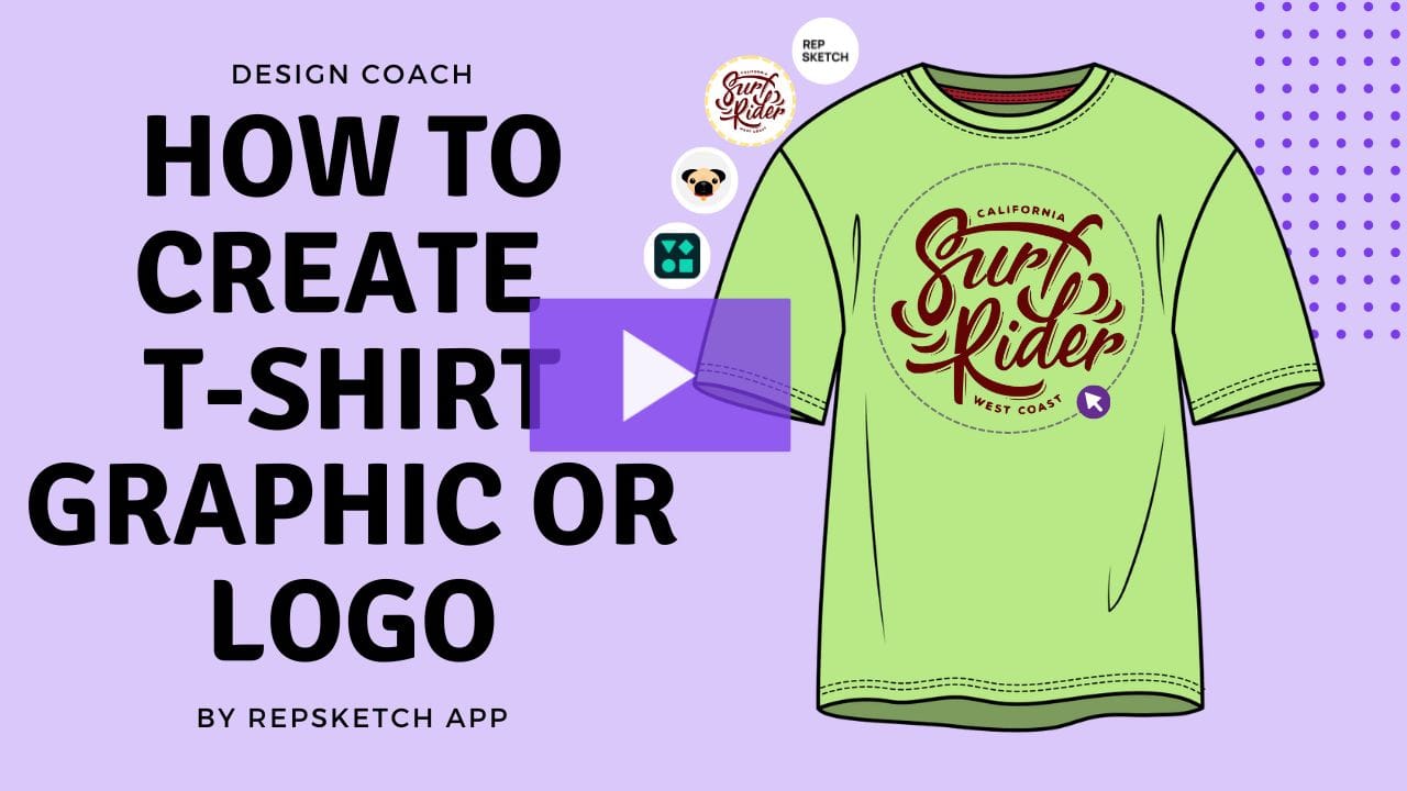 How to draw a t-shirt graphic or logo graphic