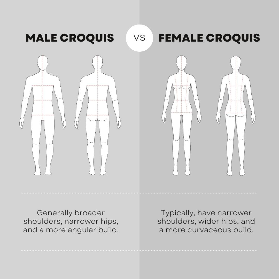 Male vs. Female Croquis